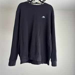 Nike Men's Classic Black Crewneck Sweater